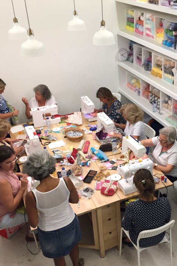 encontro de costura na The Craft Company
